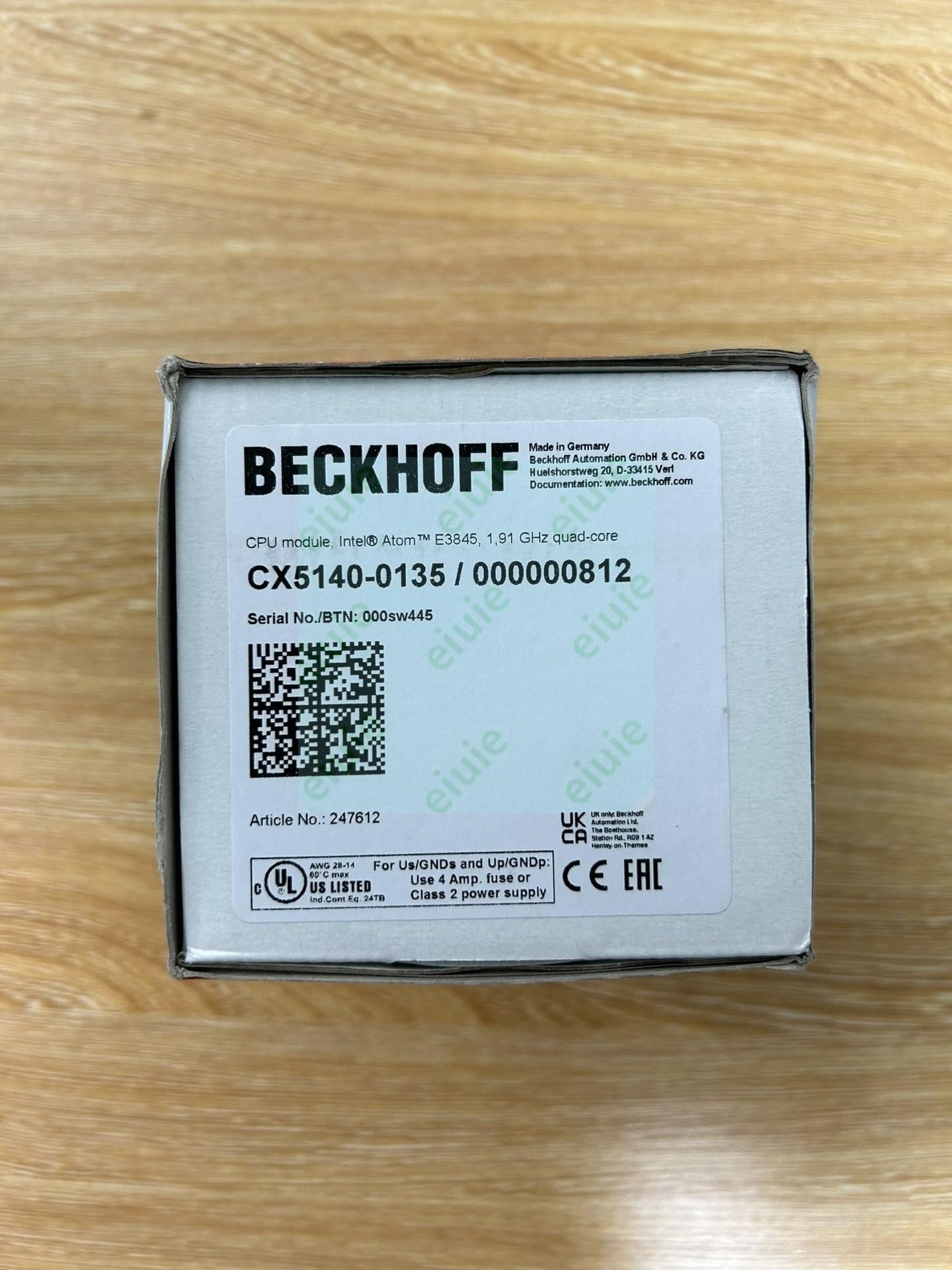 CX5140-0135/000000812 Remaining unutilized spare parts for projects