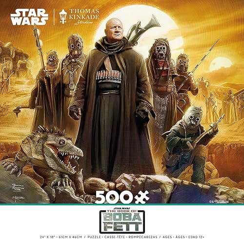 Miniatura 2 de Ceaco - Thomas Kinkade - El libro de Boba Fett - Tusken Raiders - Rompecabezas de 500 piezas