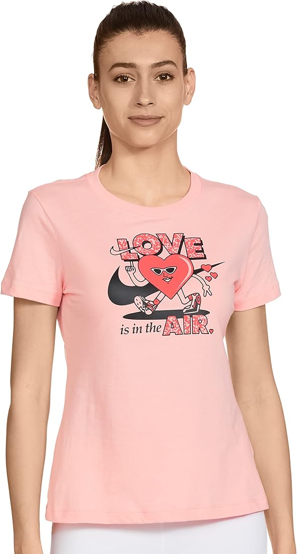 coral nike shirt womens