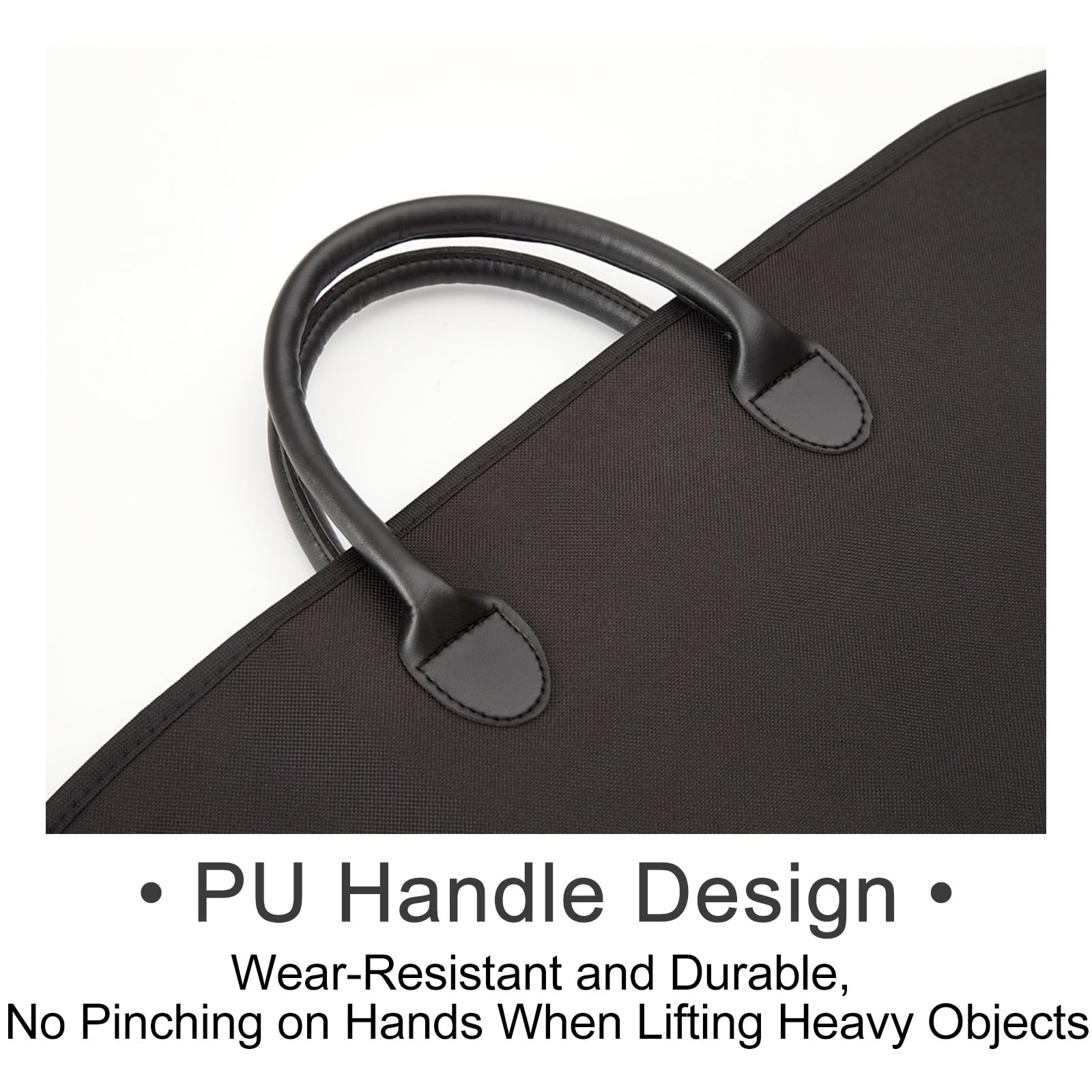 Funda para Ropa de 99 cm (39 Pulgadas) para Guardar en el Armario y para Viajar, Bolsa Colgante con Asas de Transporte, Funda Protectora para Abrigos, Chaquetas y Camisas (Negra).