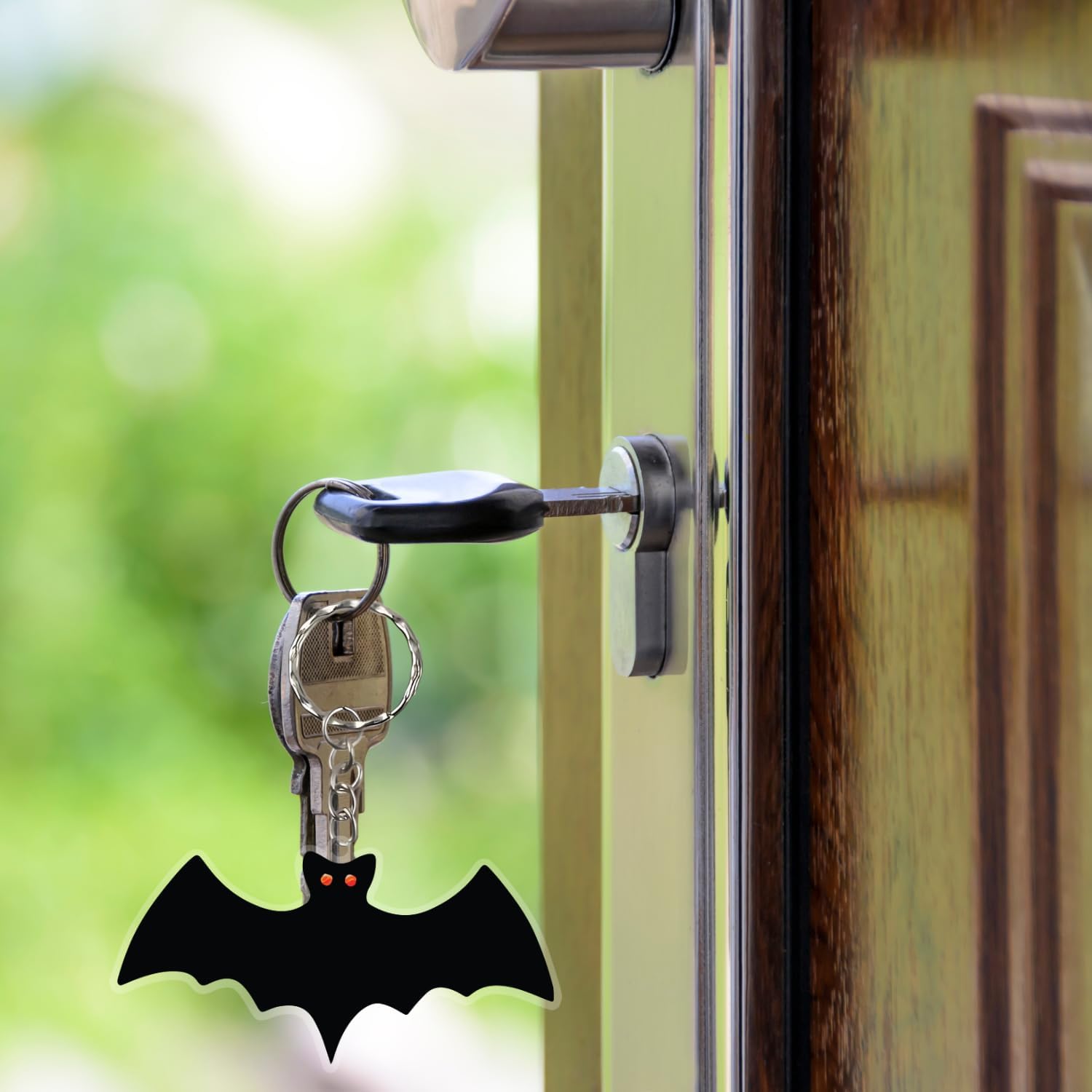 (Pack of 2) Black Bat Keychain – Acrylic Bat Key Ring for Backpack, Car Keys, Purses – Cute Spooky Gift for Men, Women, Teens – Fun Accessory for Bags, Zippers, Everyday Carry - Image 6