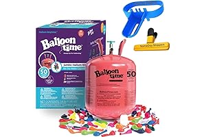 Helium Tank for Balloons with 50 Balloons and Accessories