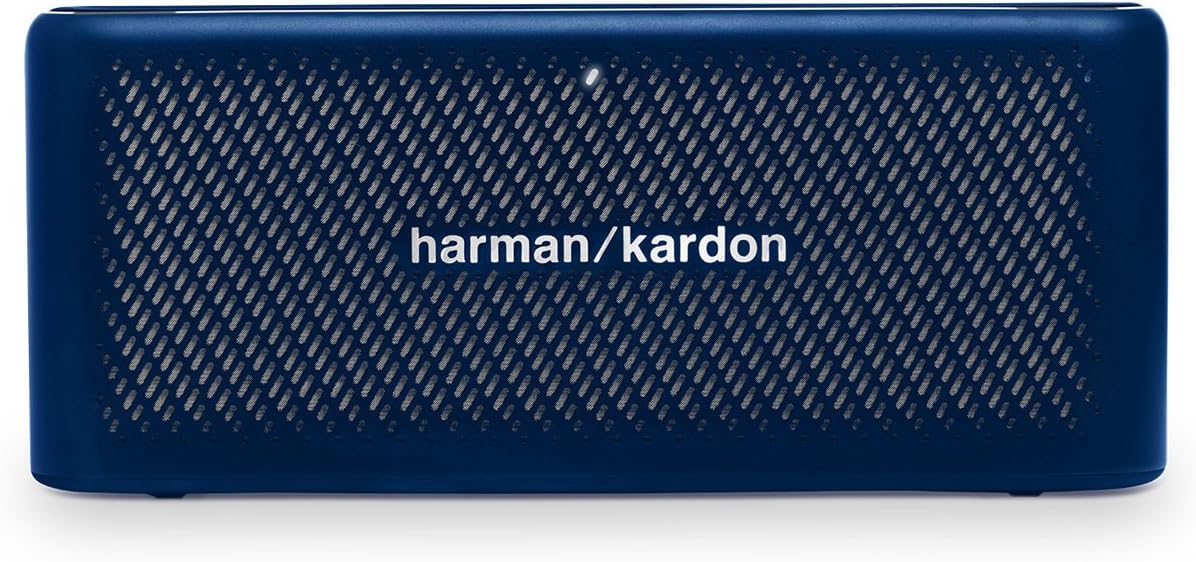 Harman Kardon HK Traveler Blue Portable Bluetooth Speaker with Microphone Blue
