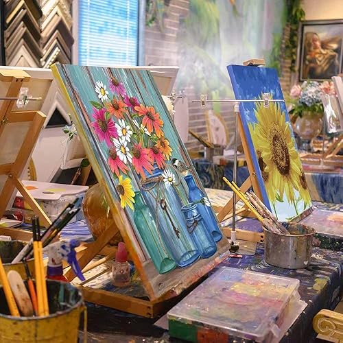 Miniatura 8 de HIVIEW Pintura por números para adultos, lienzo DIY pintura al óleo para adultos, niños y principiantes, fácil acrílico sobre lienzo de 9 x 12