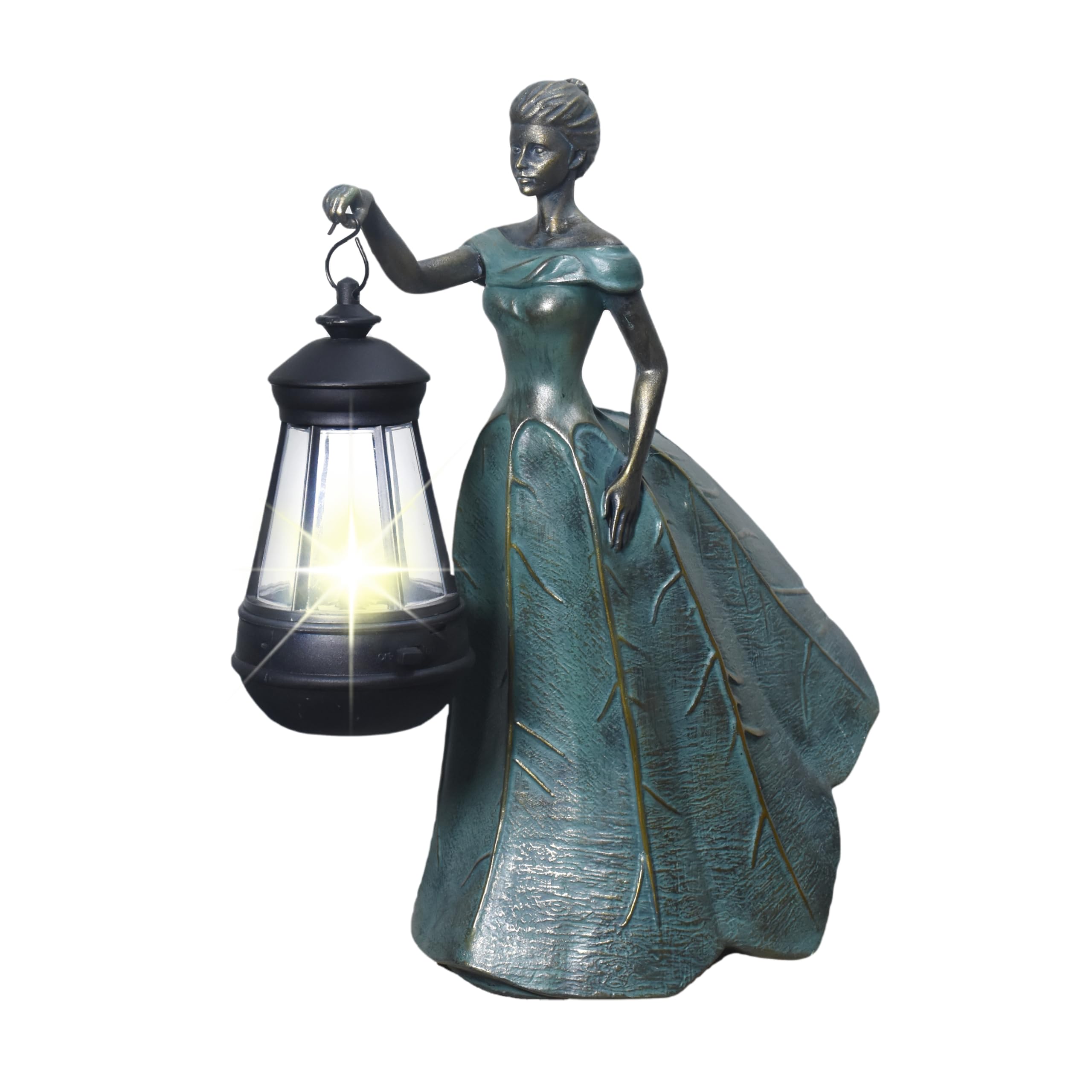 Photo 1 of **USED - MINOR DAMAGE**
Sheaifun Fairy Garden Statue Solar Garden Decor Resin Fairy Statue with Lights Angel Fairy Decor Outdoor Yard Statues Gardening Gifts for Women 9.5x5.5x11.5 Inch