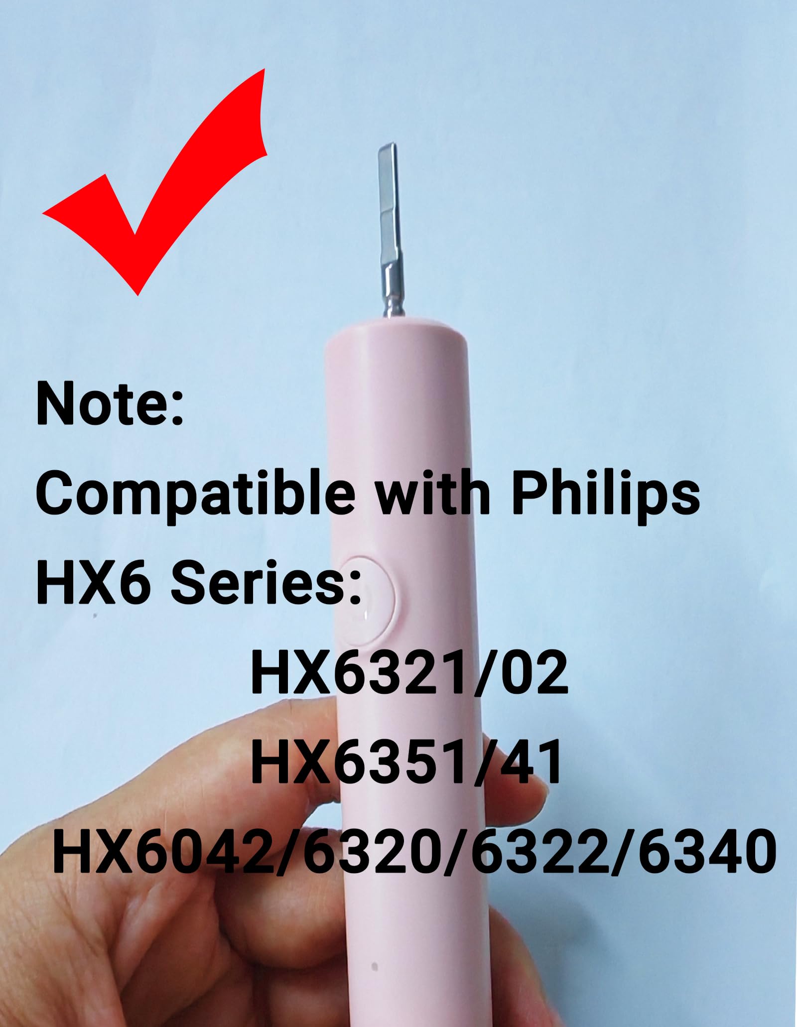 Testine di ricambio per spazzolino elettrico per bambini, compatibili con Philips Sonicare (confezione da 3) (rosa)