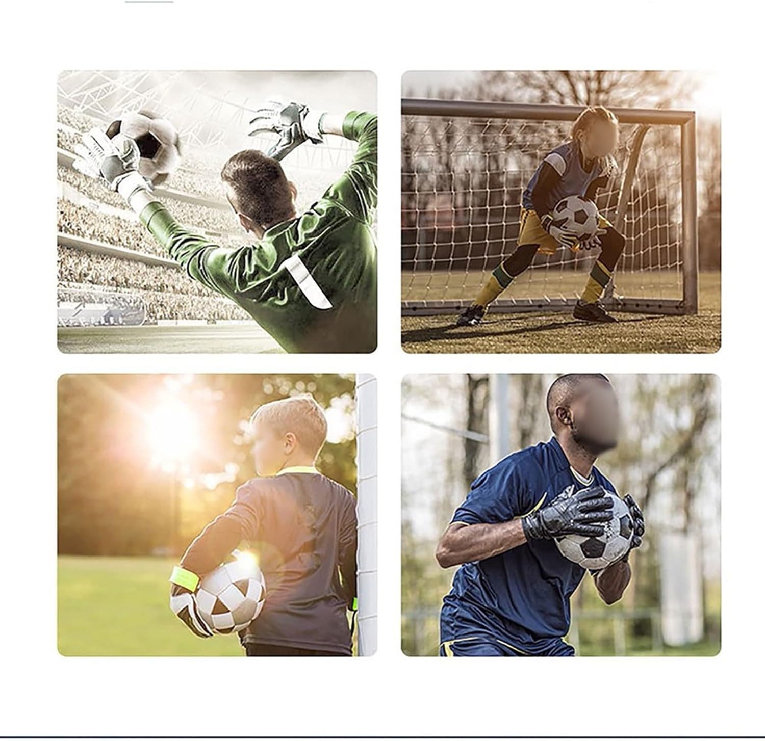 Guanti da portiere per bambini, guanti da calcio per bambini, guanti da calcio per bambini, guanti da portiere da calcio ispessiti, guanti da portiere da uomo per bambini con traspiranti, resistenti
