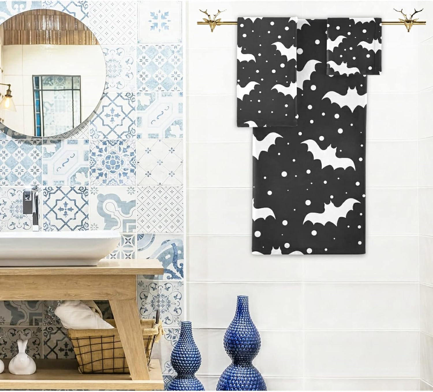 Naanle Stylish Leopard Pink Cheetah Skin Pattern Soft Decorative Set of 3 Towels, 1 Bath Towel+1 Hand Towel+1 Washcloth, Multipurpose for Bathroom, Hotel, Gym, Spa and Beach