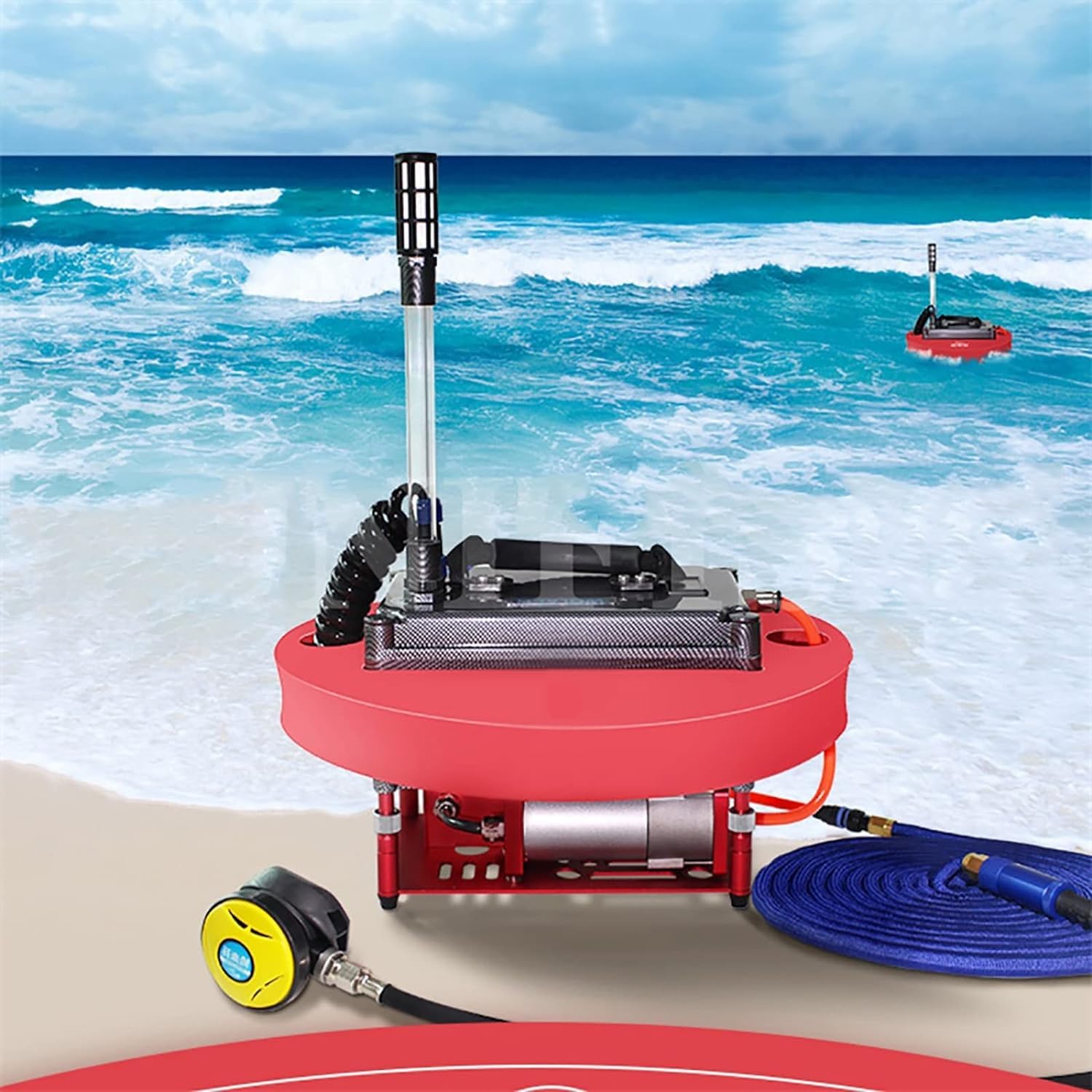 McbeAn Scuba Diving Ventilator System, Portable Rechargeable Scuba Diving Tank, Waterproof Air Compressor, Diving Breathing Regula, 39.4ft/12m, for Beach Recreational Diving Fishing