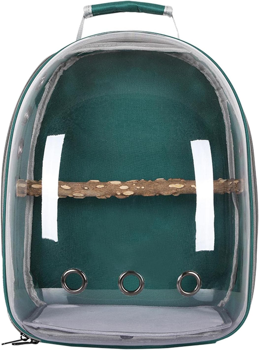 Bird Backpack Carrier for Parrots with Window for Small and Medium Birds, Green