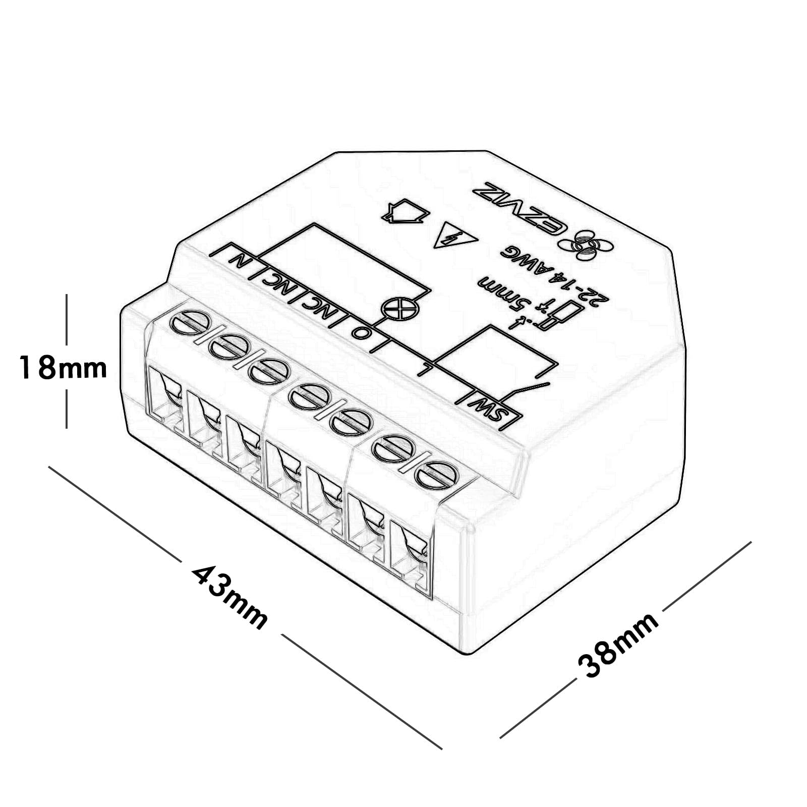 Mini rele installations domotiques interrupteur 1 CH canal SMART WiFi contrôle lumières surveillance consommation compatible APP compatible avec Alexa et Google