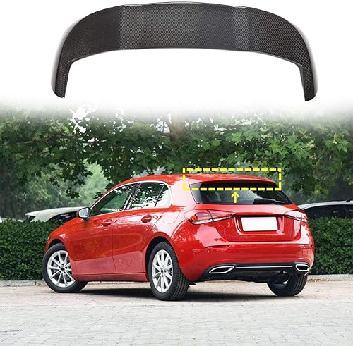 Alerón de techo trasero de fibra de carbono para Mercedes-Benz Clase A W177 A200 A250 A35 AMG 2019-2021 salida de fábrica CF Car Rear Trunk Spoiler