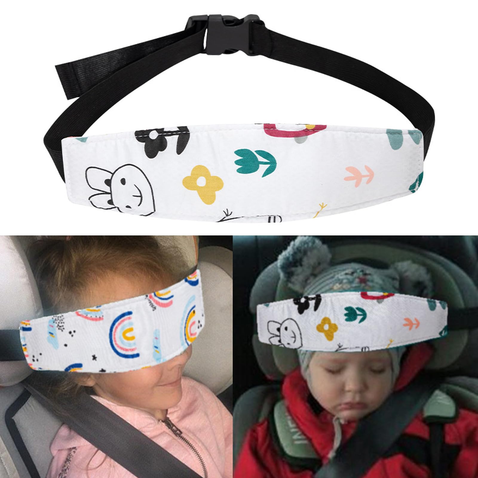 2 Bandeaux Siège Auto Enfant – Appui-tête Ajustable, Sécurité Et Confort En Voiture, Poussette, Voyage