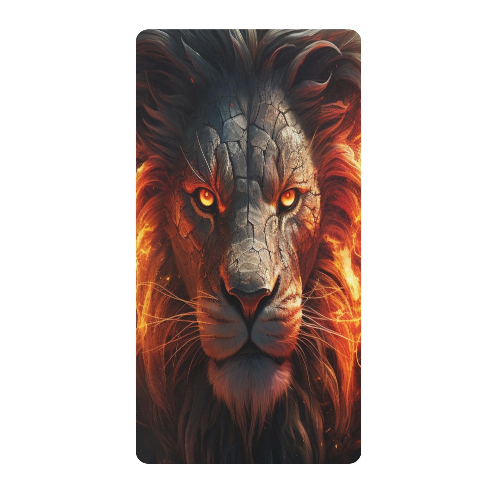 Leones Cool Dispararon Sábana de Cuna para Niños Pequeños,Sábanas de Algodón Suave para Bebés Aptas para Colchón Corralito