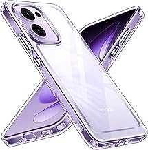 ivoler Never Yellowing Clear Case for Oppo Reno 13F 5G / Oppo Reno 13 FS 5G, Military Protection, Shockproof, Scratch-Resistant, Transparent Protective Case, Thin Transparent Mobile Phone Case Cover