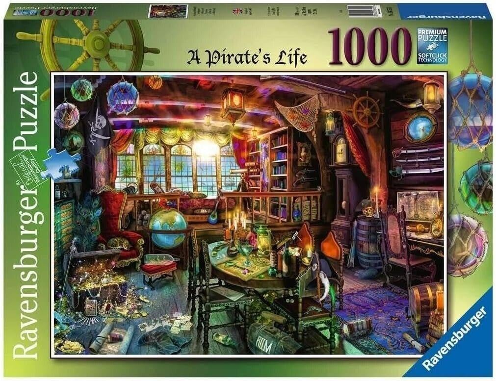 Ravensburger 12000119 - Pirate life - puzzle 1000 pieces - puzzles for adults and children from 14 years old,