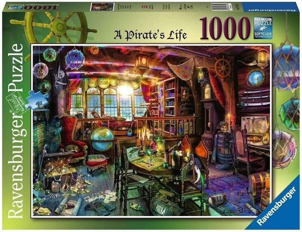 Amazon.com: Ravensburger 12000119 - Pirate life - puzzle 1000