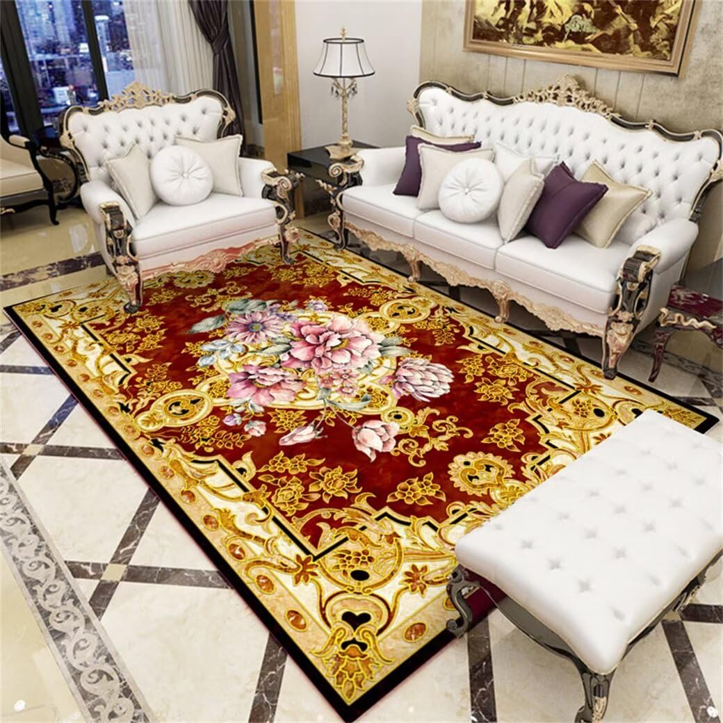 Tapis de salon pas cher 300x400 lavable en machine doux
