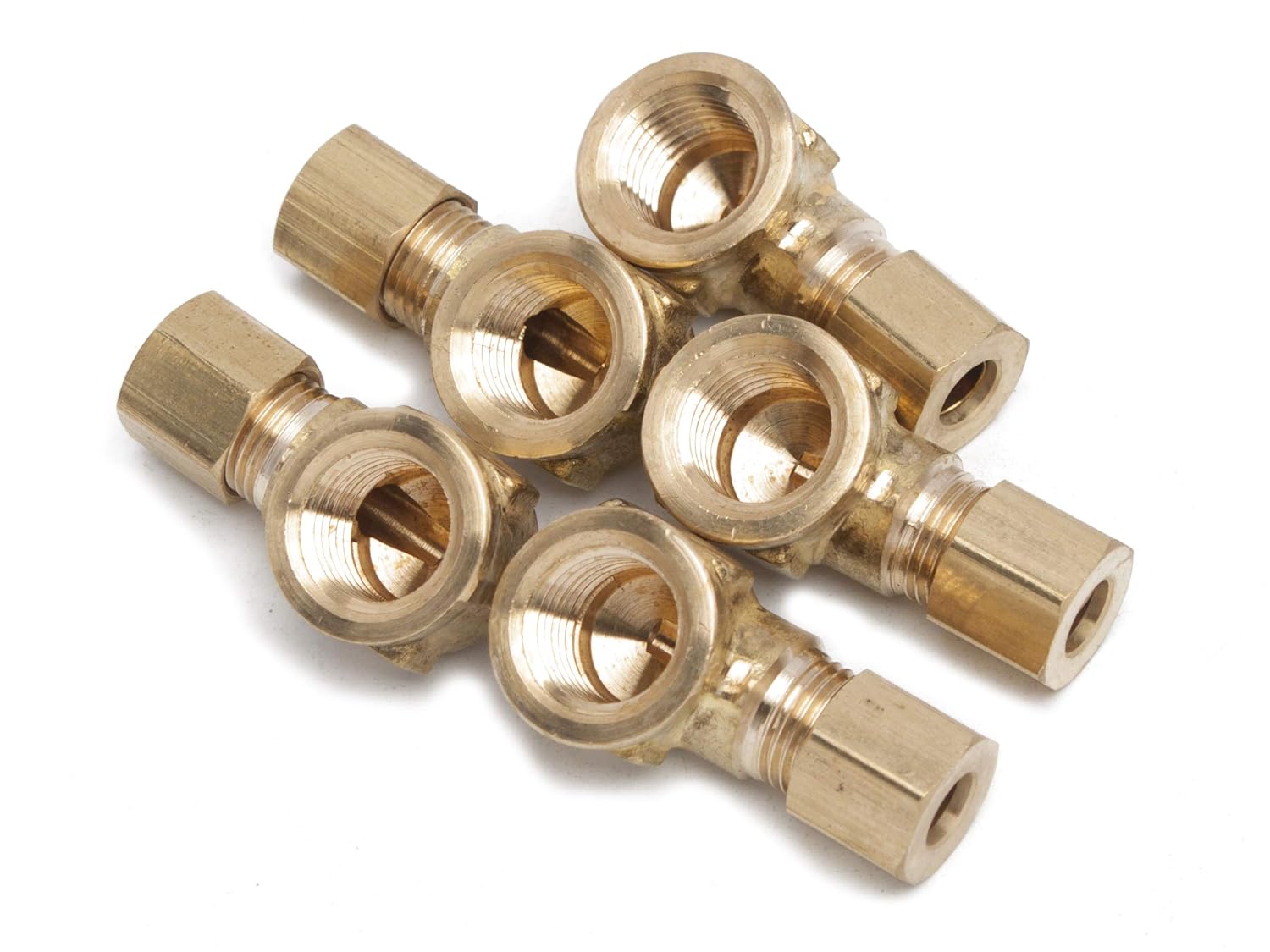 LTWFITTING 1/4-Inch OD x 1/4-Inch Female NPT 90 Degree Compression Elbow,Brass Compression Fitting(Pack of 200)