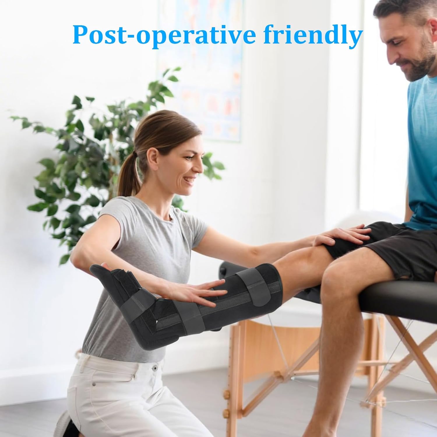 Unisex Foot Brace Night Splint, Solid Support, Cover Calf, Tibia Fibula Ankle Brace for Sleeping, Adjustable Tibia Fibula Ankle Protector for Ligament Sprain, Fracture Recovery Support, for Left/Right - Image 8