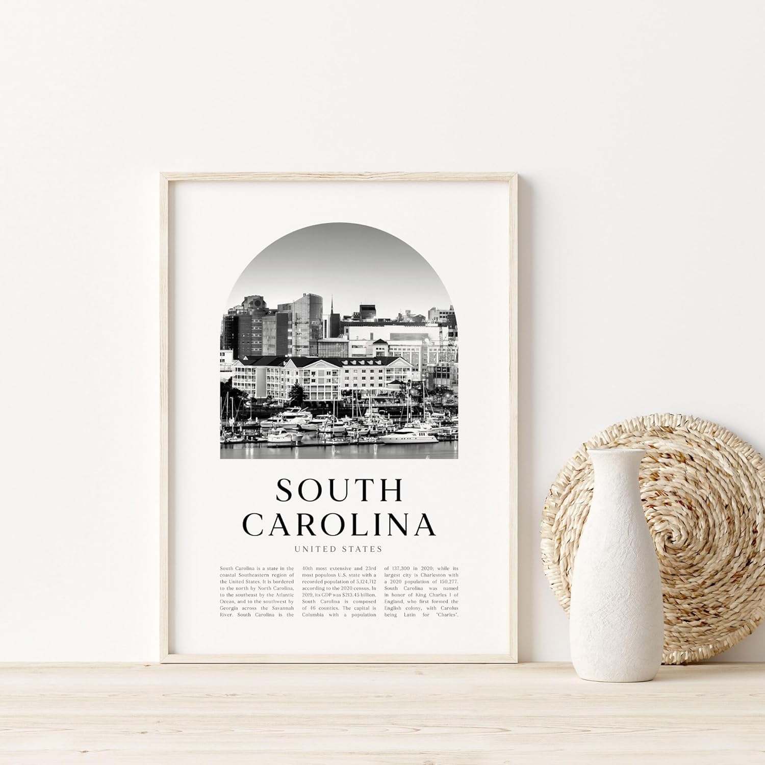 South Carolina Wall Art, South Carolina Poster Print, South