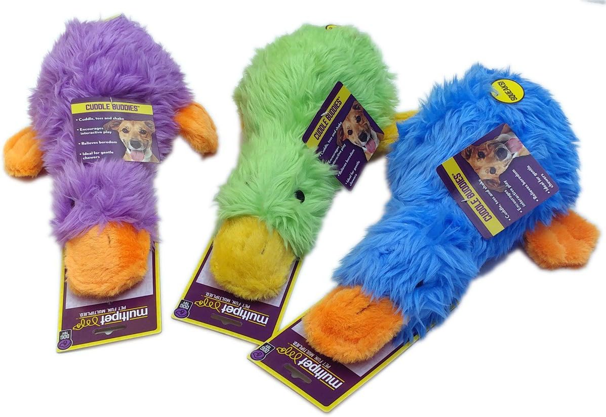 Multipet Duckworth Duck Large 13" Size:Pack of 2 Color:Yellow