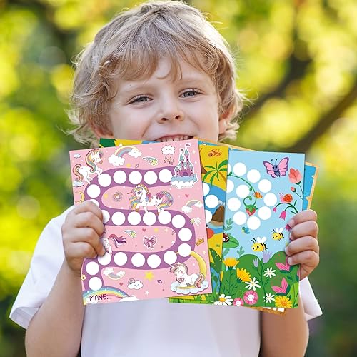 Miniatura 7 de 100 piezas de calcomanías de gráficos de incentivos para el aula de recompensas para niños en 4 diseños con 2160 mini calcomanías, tabla de tareas