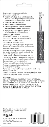 Miniatura 2 de Tienda Basics Cepillo de dientes con pilas para niños, 2 unidades, paquete de 2 (anteriormente Solimo)