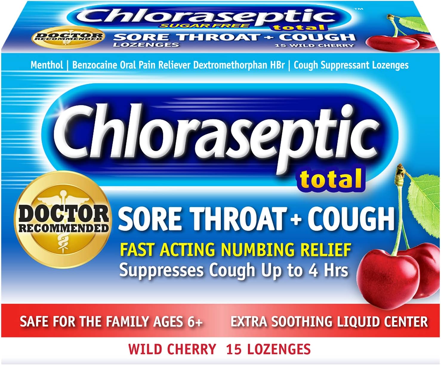 ChlorasepticThroat lozenges (15 Count (Pack of 3))