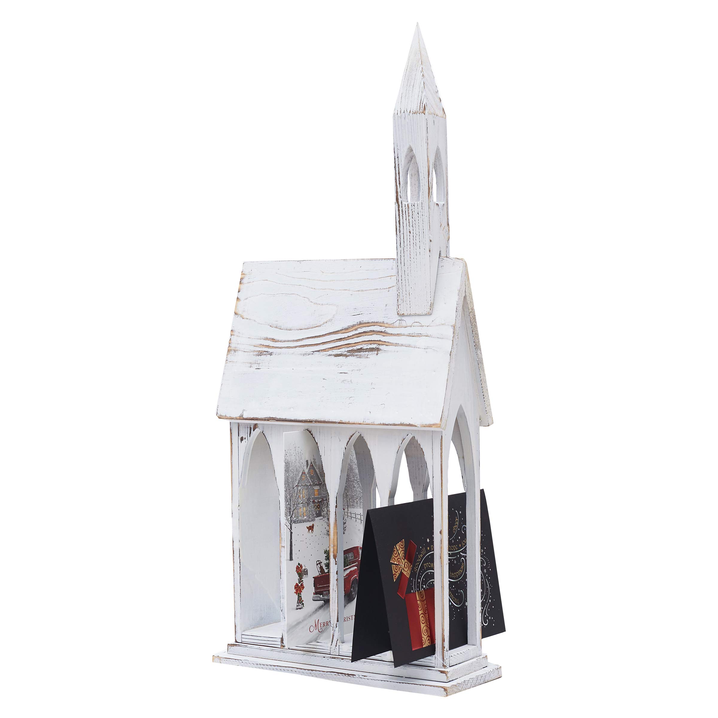 GALLERIE II Iglesia de Navidad Soporte Cartas titular de la tarjeta