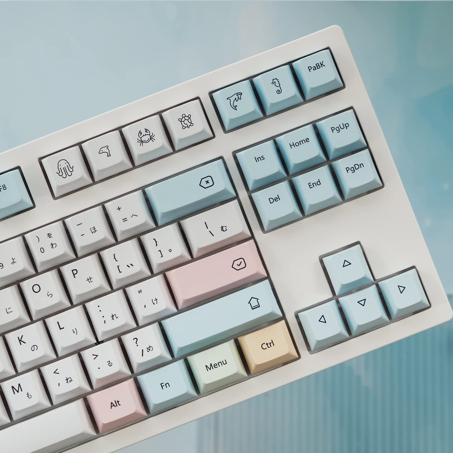 Amazon.com: CuXiu Chalk Keycaps 136 Keys PBT Keycap Set for Cherry