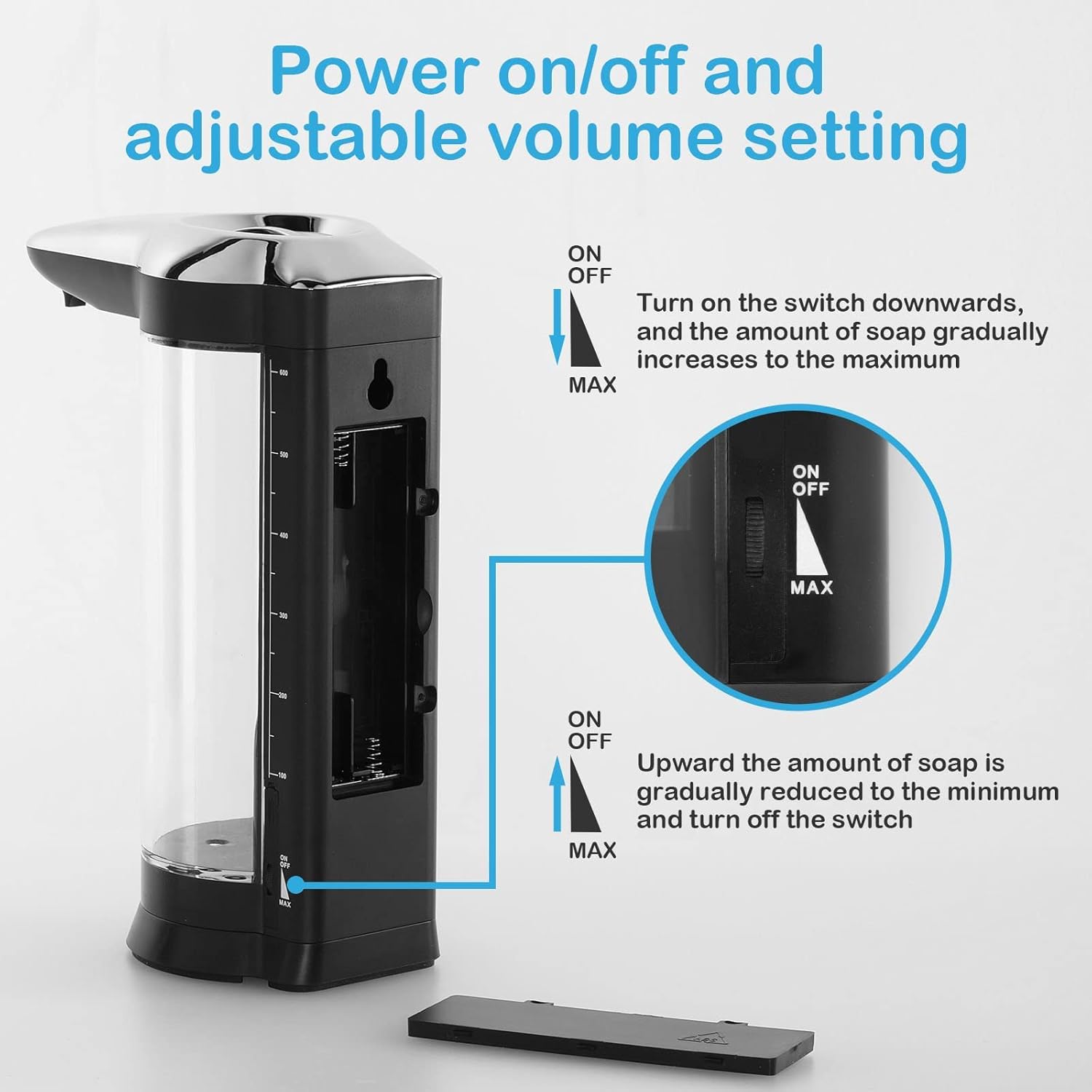 Simple Deluxe Automatic Liquid Soap Dispenser, Touchless Infrared Sensor, with Type C USB Charging Cable, Hands Free for Bathroom, Countertop or Kitchen, 650ml/22oz, 2-Pack : Home & Kitchen