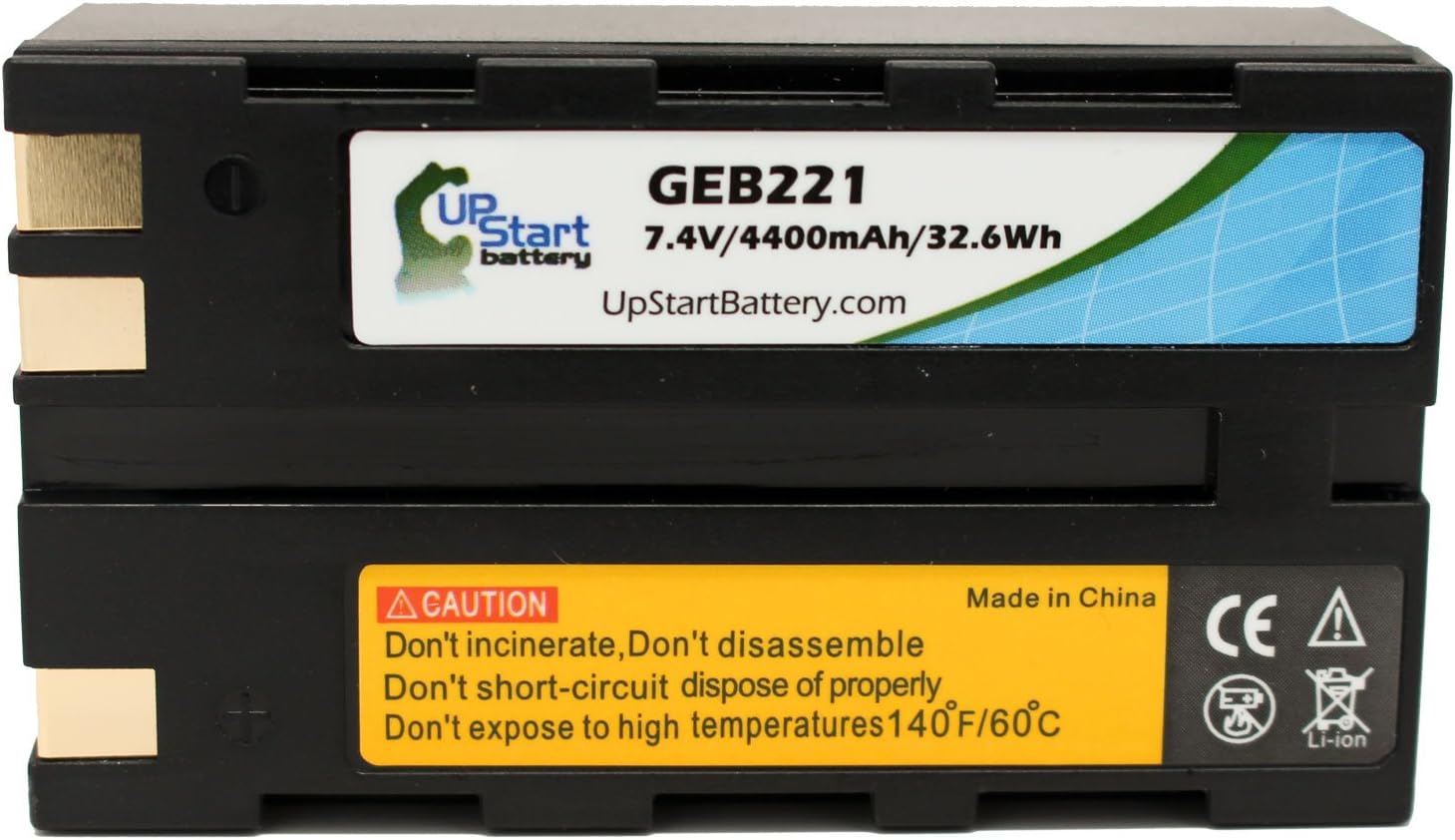 2 Pack - Replacement for Leica Piper 100 Battery - Compatible with Leica GEB221 Survey Instrument Battery (4400mAh 7.4V Lithium-Ion)