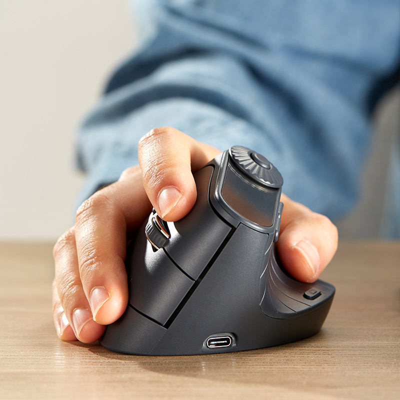 Amazon.com: SANWA Ergonomic Vertical Mouse with LED Screen, Knob