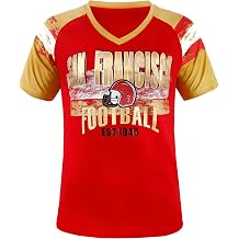 Womens Football Fans V Neck City Raglan T-Shirts
