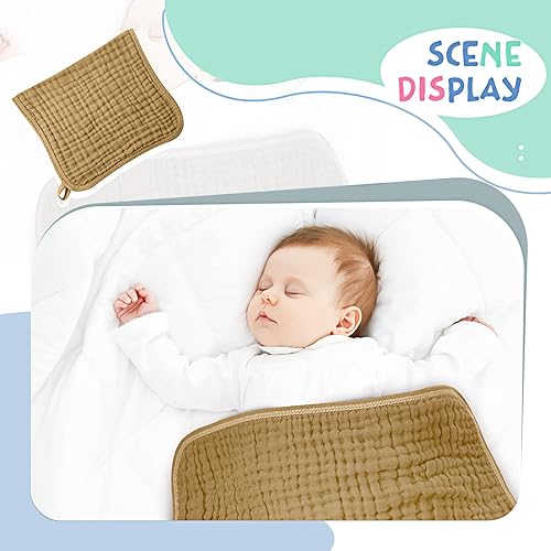 Miniatura 5 de Irenare - Gasas, pañales o toallitas faciales para bebés grandes de muselina, multicolor; con 6 capas absorbentes; 6 unidades, de 20 x 10 pulgadas.