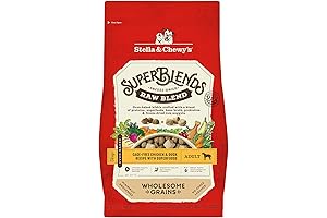 Stella & Chewys SuperBlends Raw Blend Wholesome Grains Cage-Free Chicken & Duck Meal Mixer