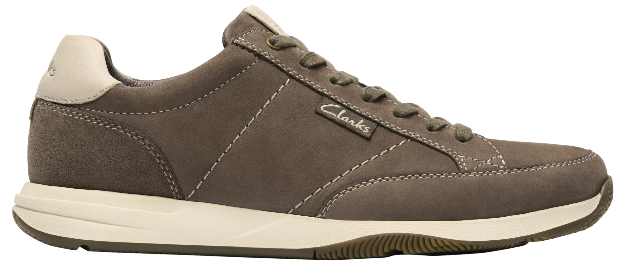 Clarks Townview Lace Mens Grey Nubuck, 8.5
