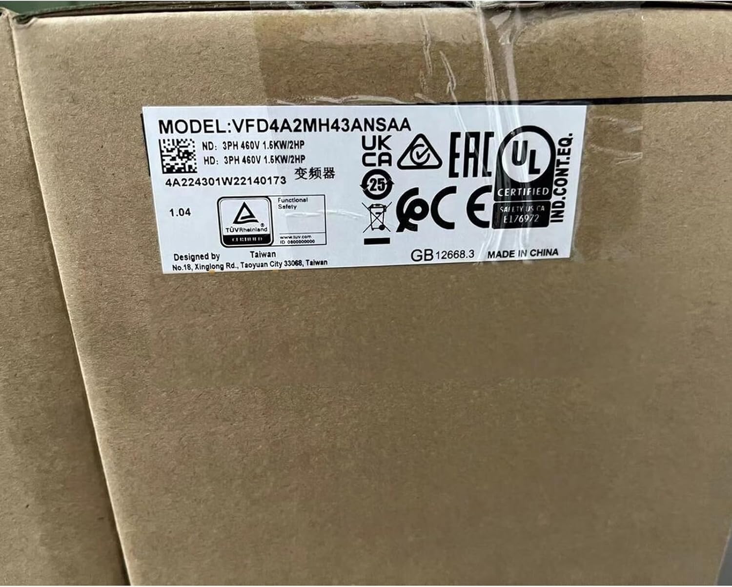 し様 VFD4A2MH43ANSAA VFD4A2MH43ANSAA Biến tần Delta