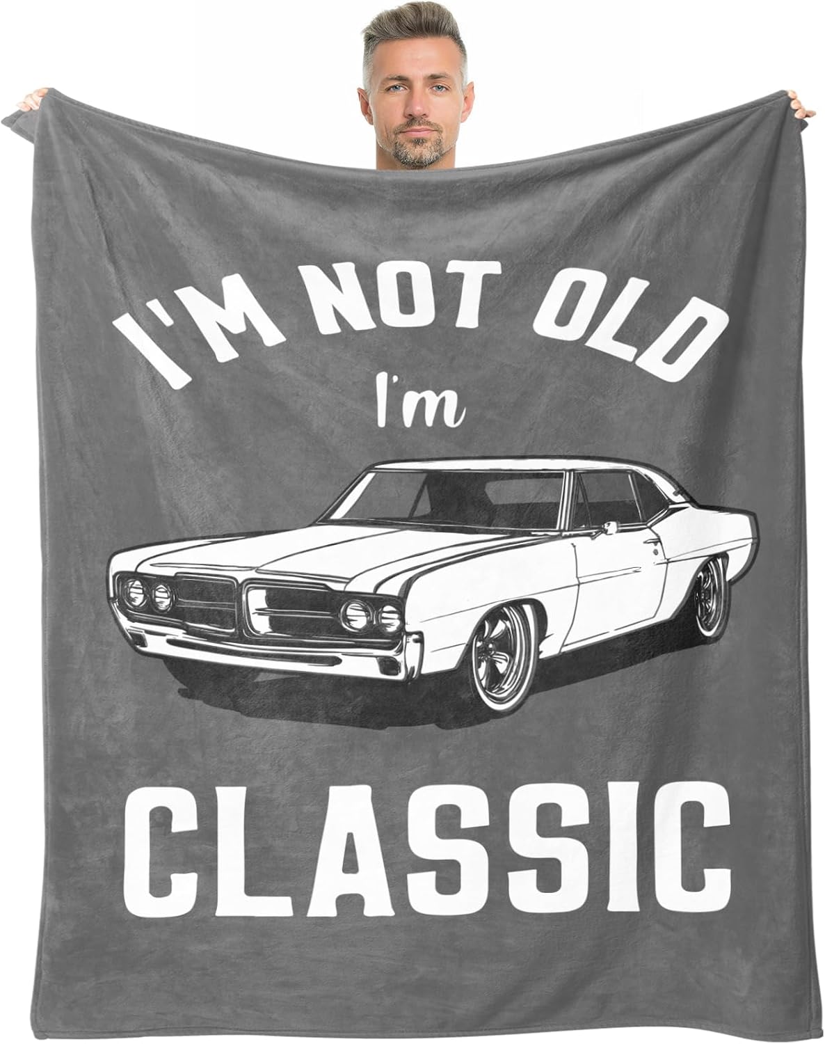 Dad Gifts, Blanket Gifts for Men, Birthday Gifts for Dad & Grandpa, Funny Gag Gift for Him, Cool Unique Gifts for Men Who Have Everything, Great Over The Hill Gift Idea Throw Blanket 50"x60"