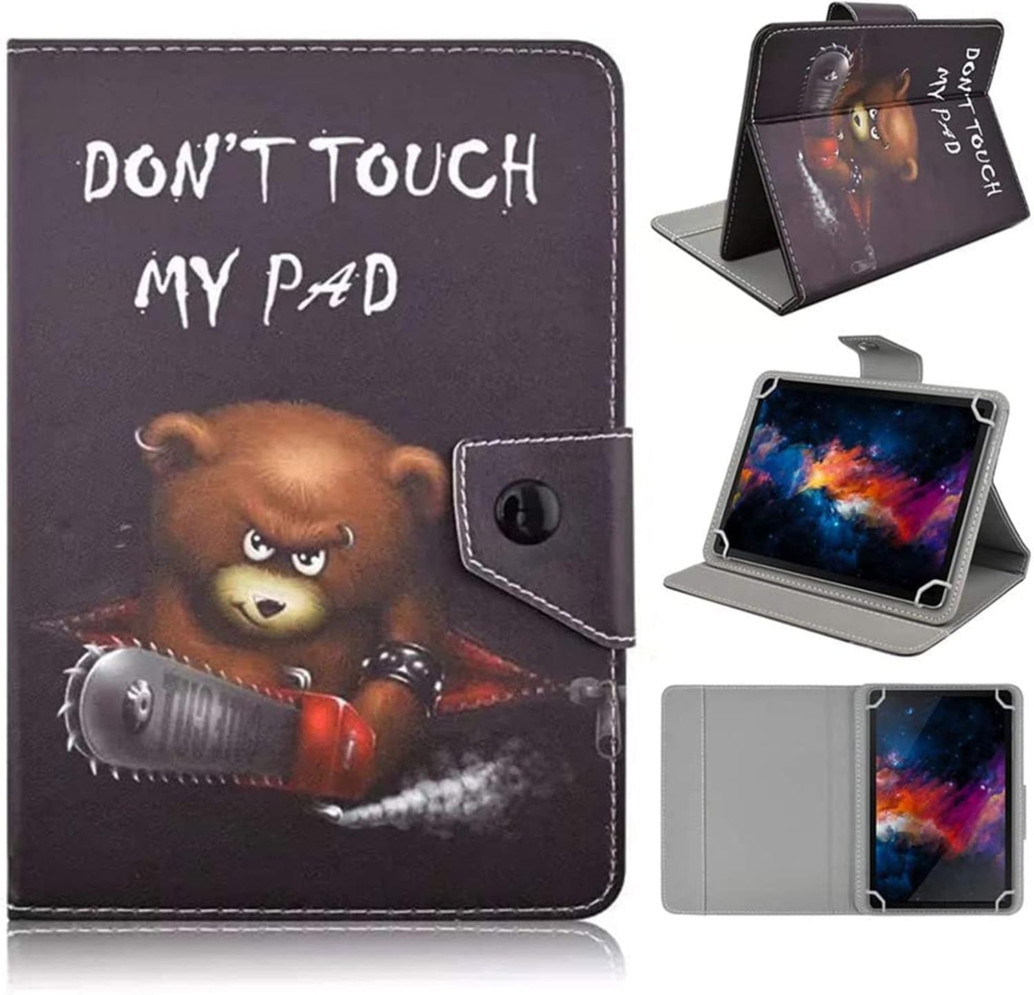 KATUMO Universal Case for All 10 inch Tablet,Case for 10.1 inch Tablet Case Cover, Travel Portable Protective Folio Leather Stand Shell for All Kinds of 9.6-10.5 inch Android/iOS/Windows Tablet