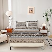 Vista 200 de jejeloiu Sea Turtle Sheet Set Ocean Creature Themed Sheets with Deep Pocket Fitted Sheet Sea Underwater World Bed Sheets Set Bed Reptile Tortoise