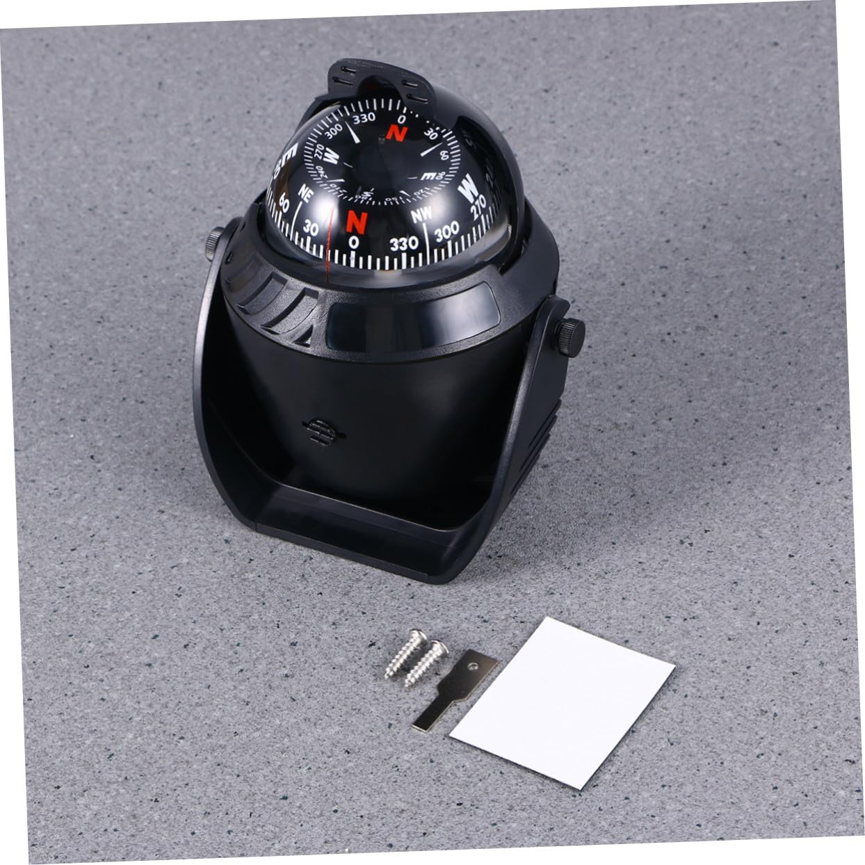 Brújula Marina Digital Iluminada 12v, ABS Negro para Barco y Mar | Brújula de Navegación, Ajuste de Declinación Magnética, para Barco y Vehículo, Electrónica Marina