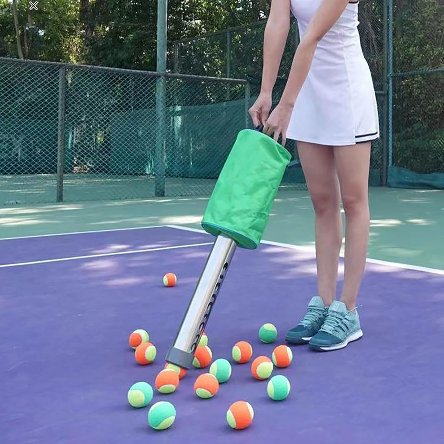 Tennis Ball Hopper, Pickleball Picker Upper, Tennis Basket, Pickleball Caddy, Ball Collector, Holder