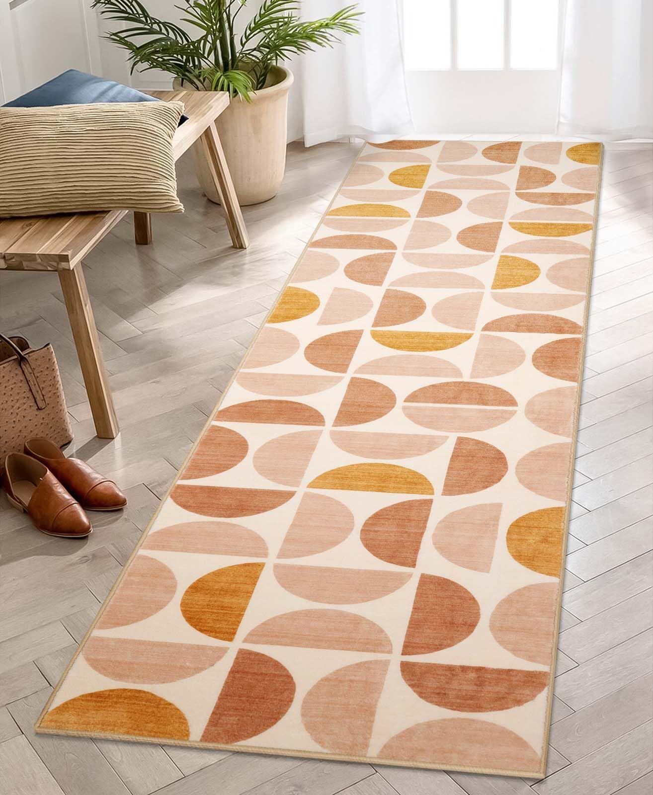 Lahome Modern Ombre Hallway Runner Rug 2x8 Washable Rug Runner NonSlip Kitchen