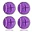 Mloowa Precut Tennis Balls for Walkers 4 Pcs Balls with Precut Opening for Easy Installation,Walker Accessories for Seniors Fit Most Walkers,for Furniture Legs and Floor Protection (Purple)