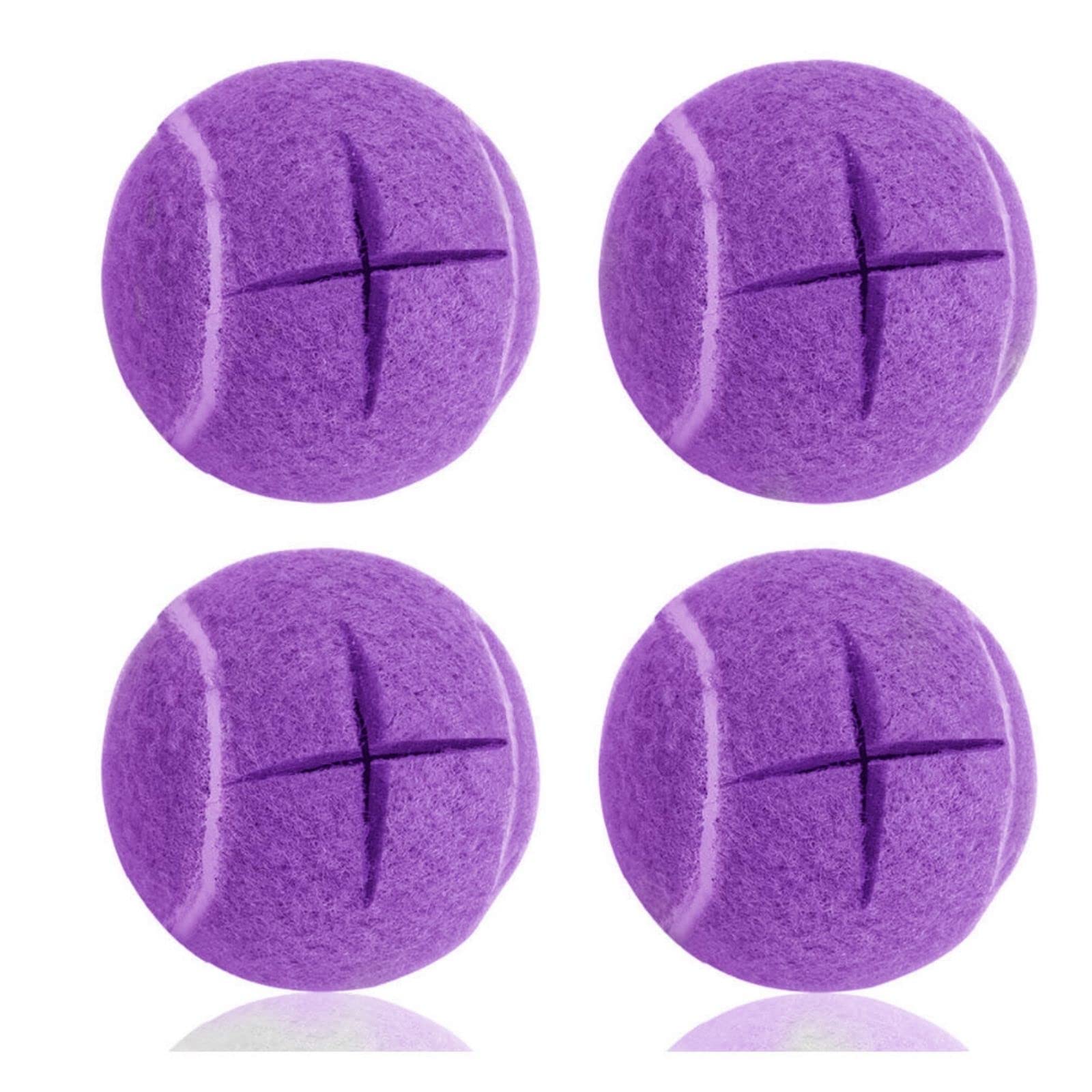 Premium Precut Tennis Balls Walkers 4 Pcs Balls with Precut Opening for Easy Installation,Walker Accessories for Seniors Fit Most Walkers,for Furniture Legs and Floor Protection