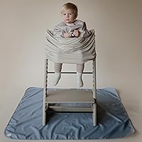 Vista 7 de Mushie - Babero de manga larga para bebé, resistente al agua, ajuste ajustable para edades de 6 a 24 meses