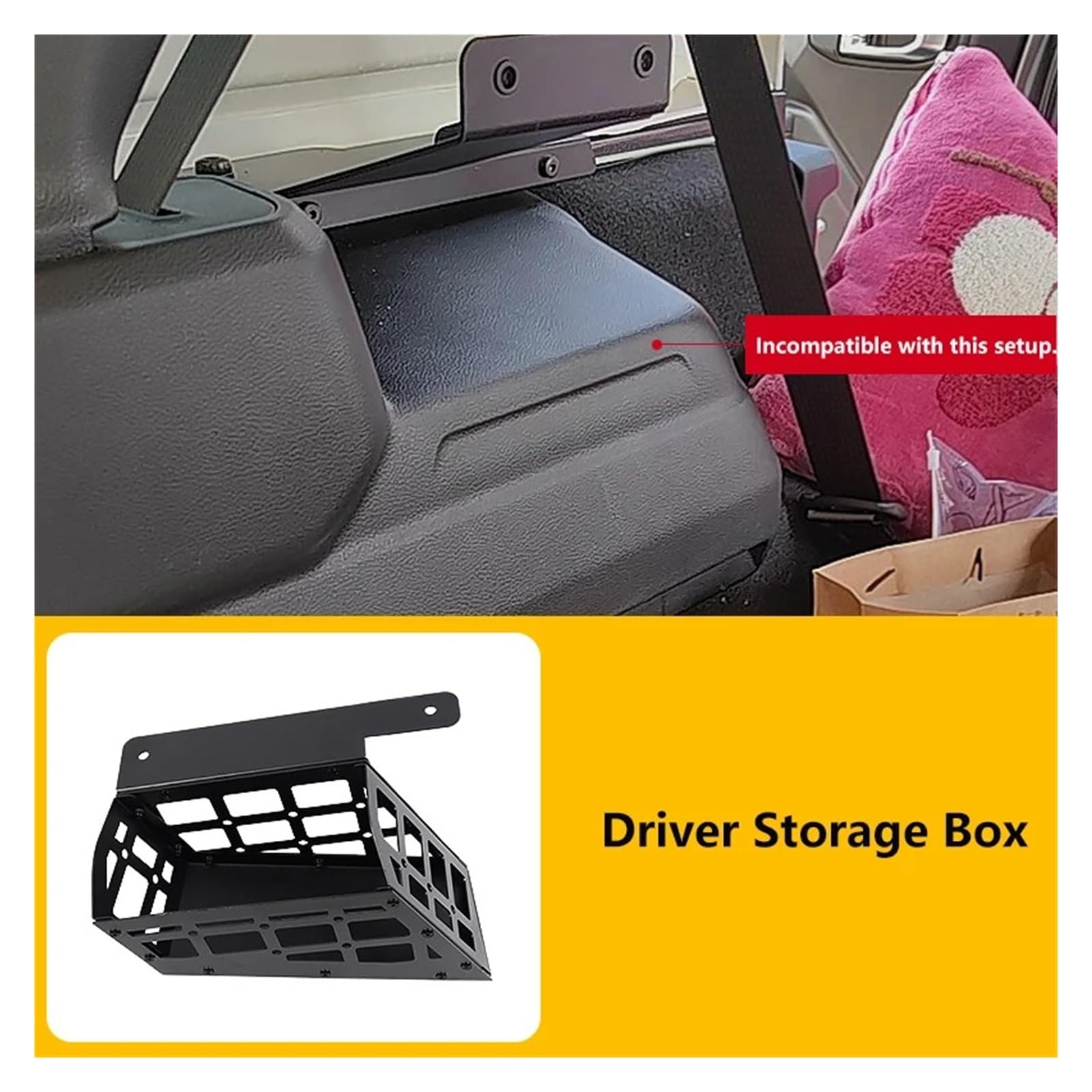 Cofano Bagagliaio Hardtop Pannelli Stoccaggio Modulare Tronco in Alluminio Scaffale Interno Bagagli Carrier per Jeep per Wrangler JL 2018-2023 4 Porte Cover Telo Sicurezza(5)