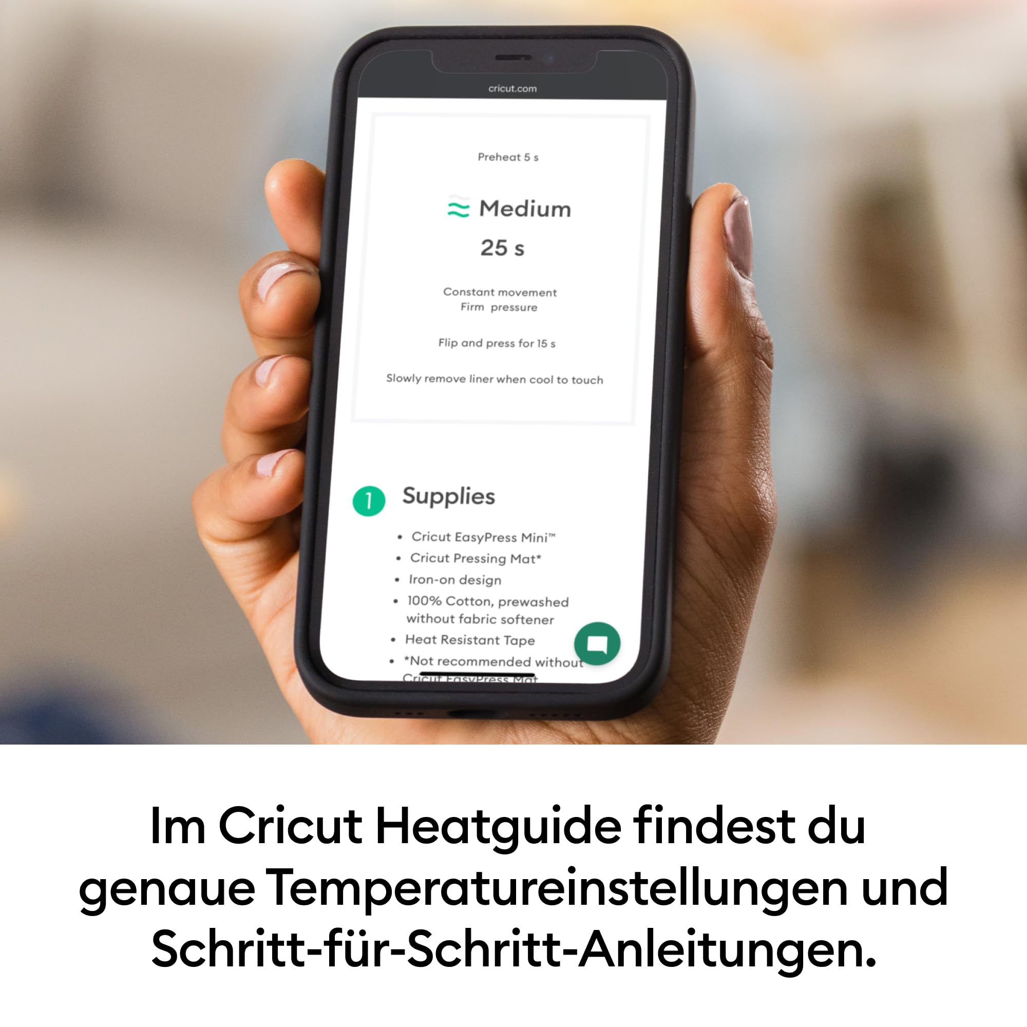 Cricut EasyPress Mini Transferpresse | DIY Mini Heizpresse Plottermaschine | Mini Press für Cricut Wärmeübertragung Projekte | Mini Bügeleisen Presse für T-Shirts, Hüte, Schuhe Taschen | Blau
